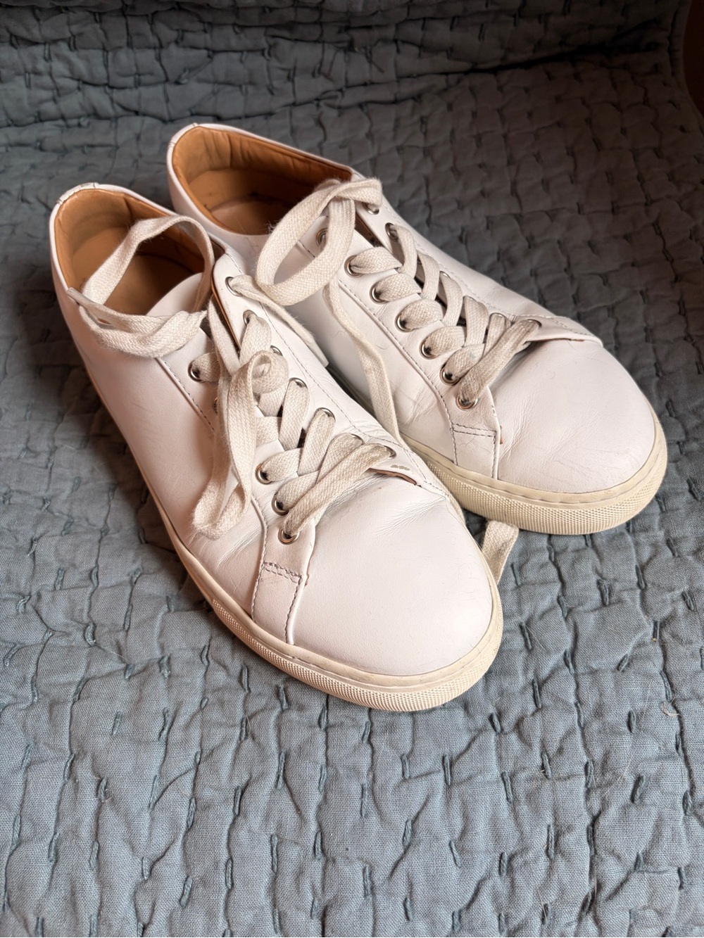 Thursday Boot Co Premier Low Top White Leather Sneakers Size 8